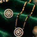 Infinity Halo Natural Diamond Pendant & Stud Set
