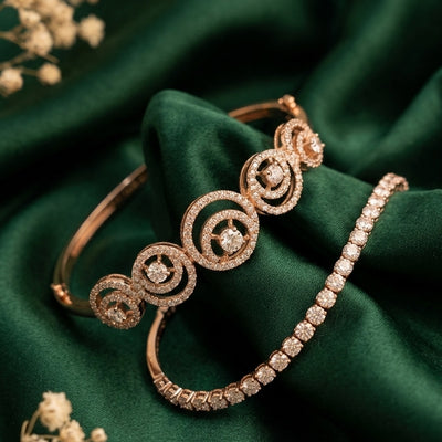Orbit Natural Diamond Bangle Duo