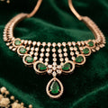 Verdant Green Gemstone & Natural Diamond Statement Necklace