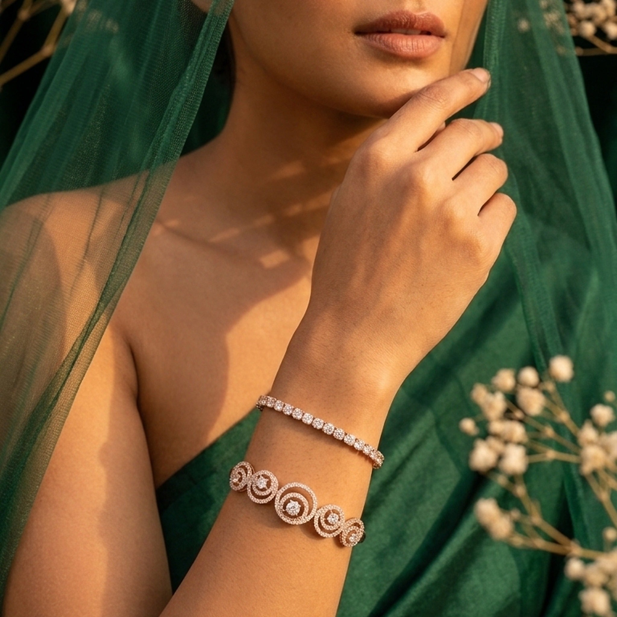 Orbit Natural Diamond Bangle Duo
