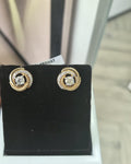 Circular Diamond Pendant Necklace